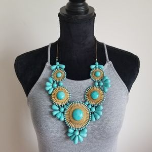 Turquoise statement necklace